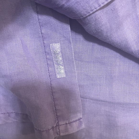 2x‎ TOMMY BAHAMA RELAX Shirt Mens XL 100% Linen Long Sleeve Button Front Check - Picture 5 of 16